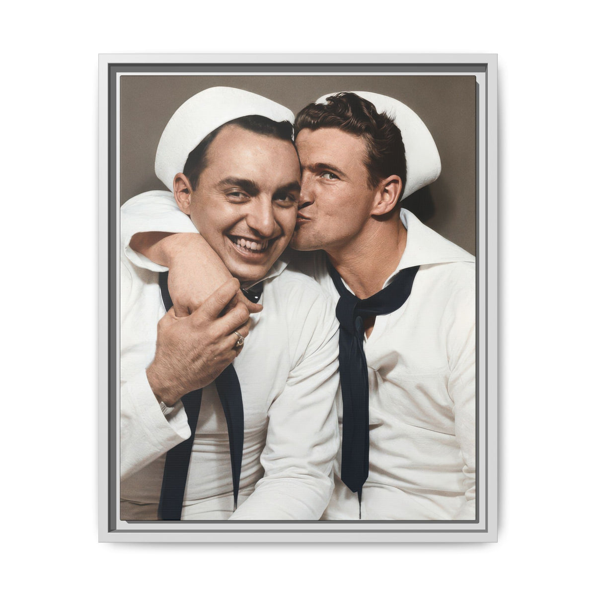 paire 155 | Framed Vintage Photo - Matte Canvas