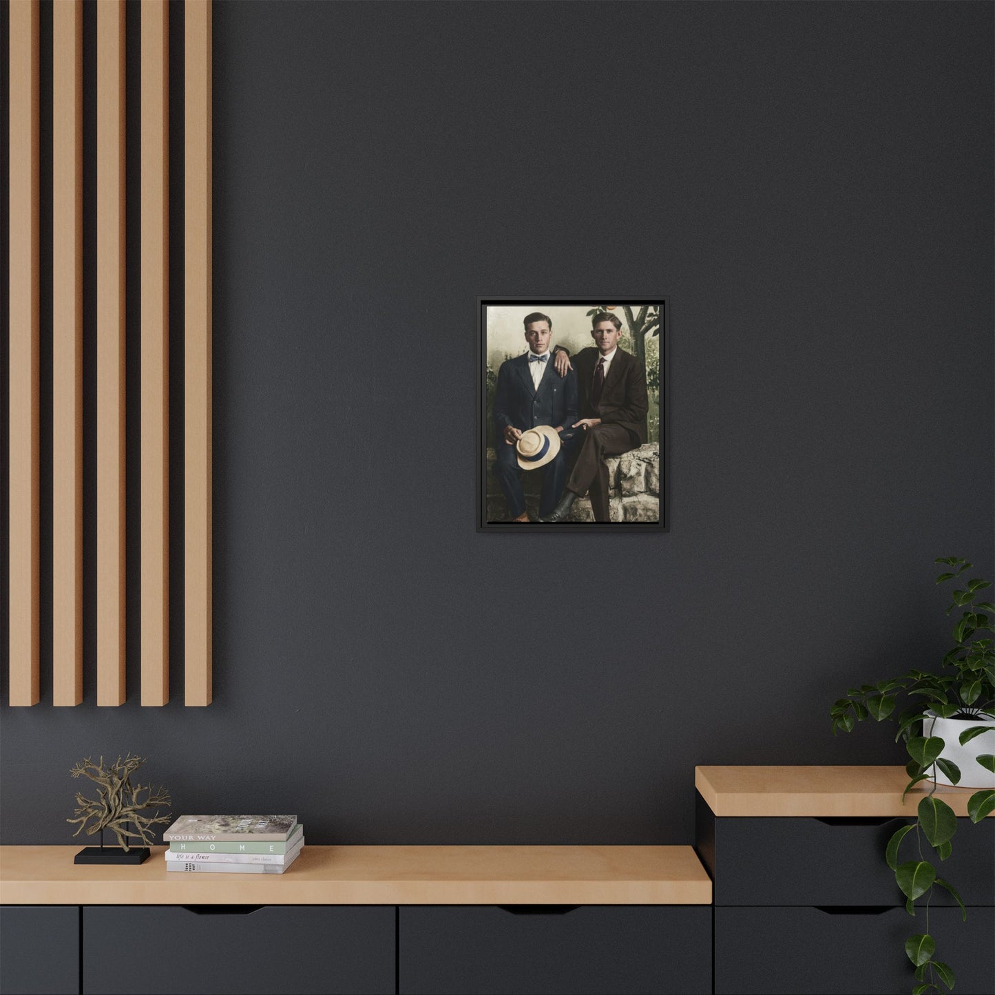 paire 062 | Framed Vintage Photo - Matte Canvas