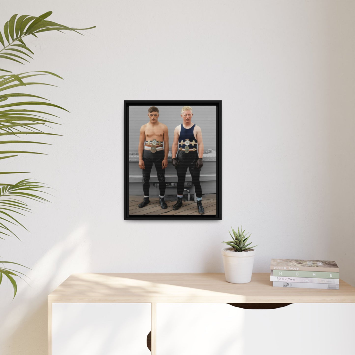 athlétisme 002 | Framed Vintage Photo - Matte Canvas