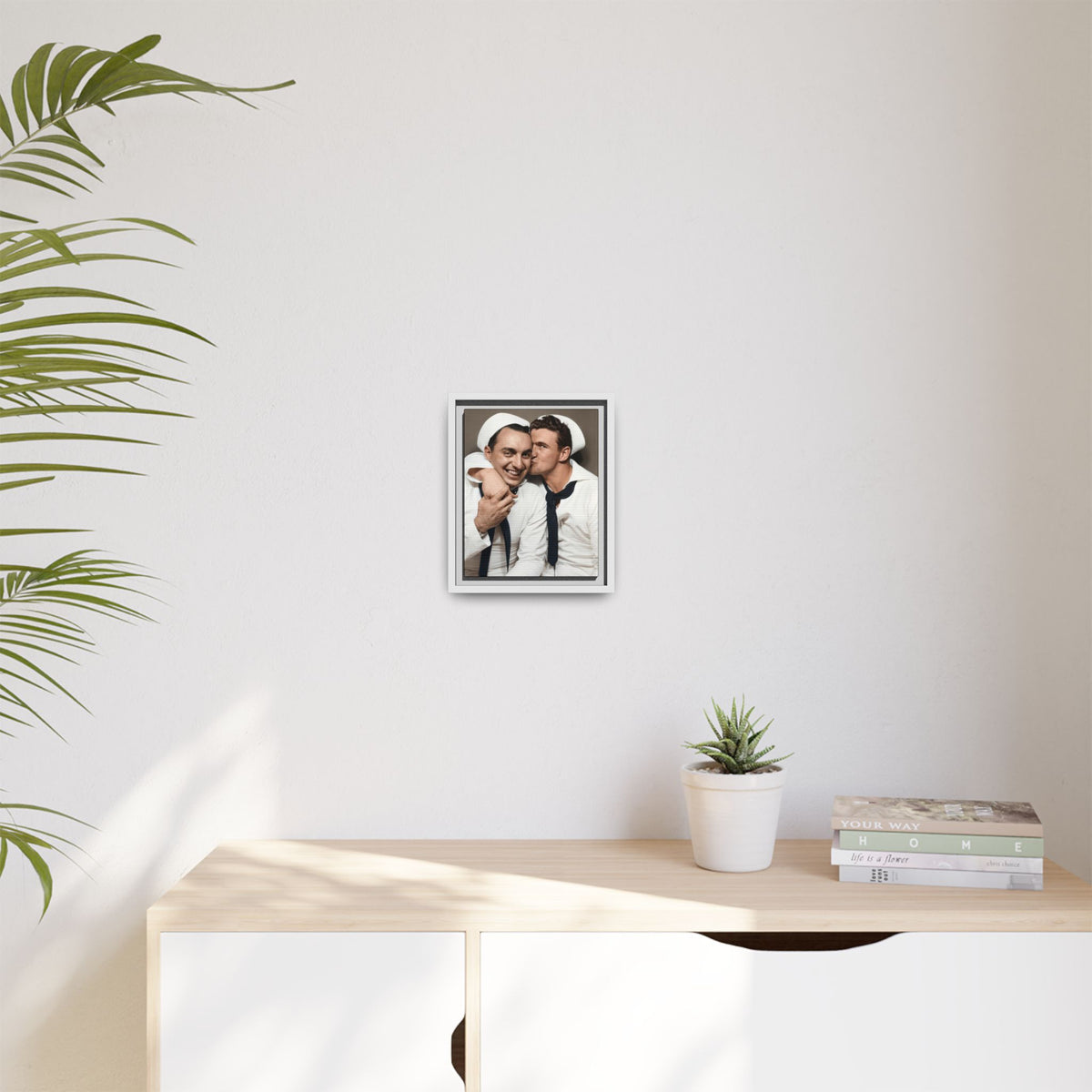 paire 155 | Framed Vintage Photo - Matte Canvas