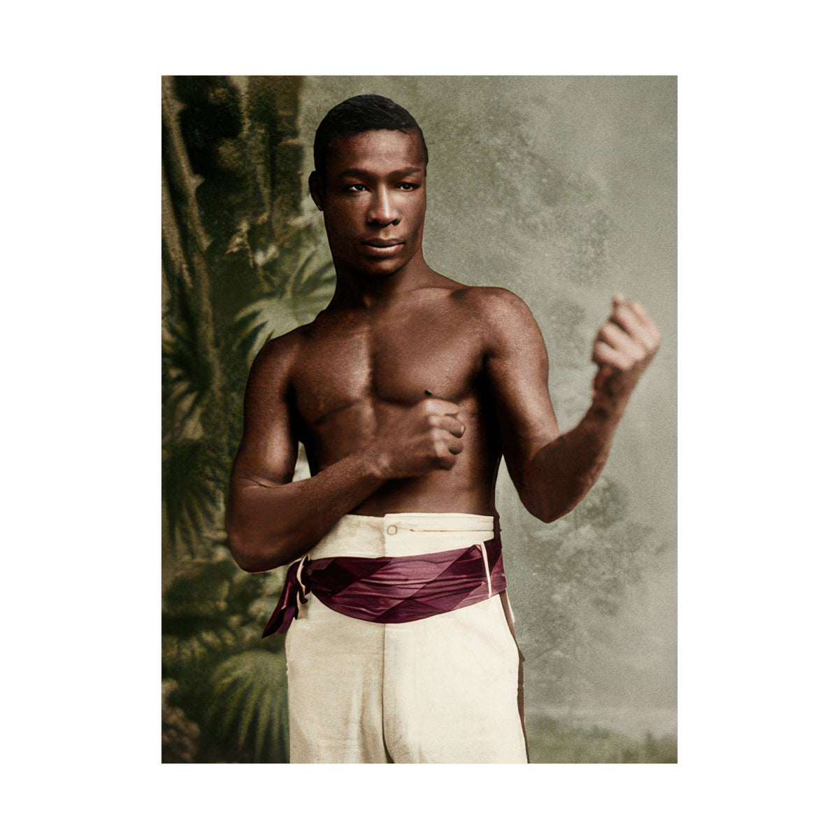 Athlétisme 030 | Hezekiah Moscow, 1888 | Victorian Boxing Poster