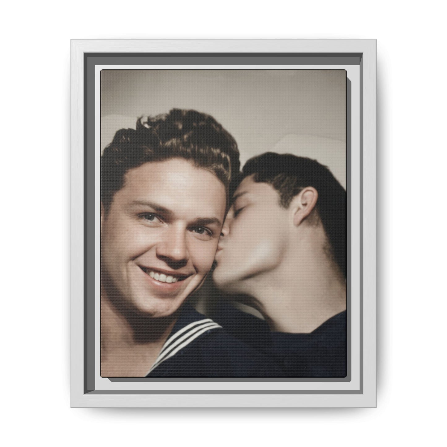 paire 035 | Framed Vintage Photo - Matte Canvas