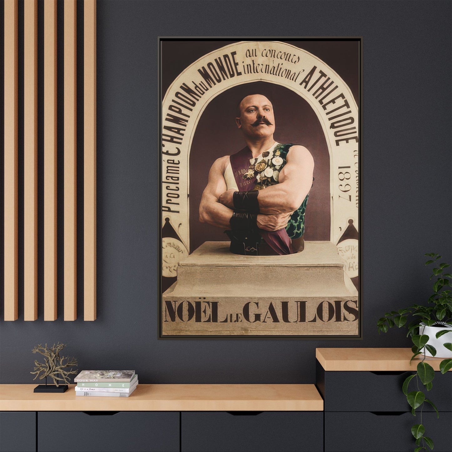 athlétisme 045 | Framed Vintage Photo - Matte Canvas