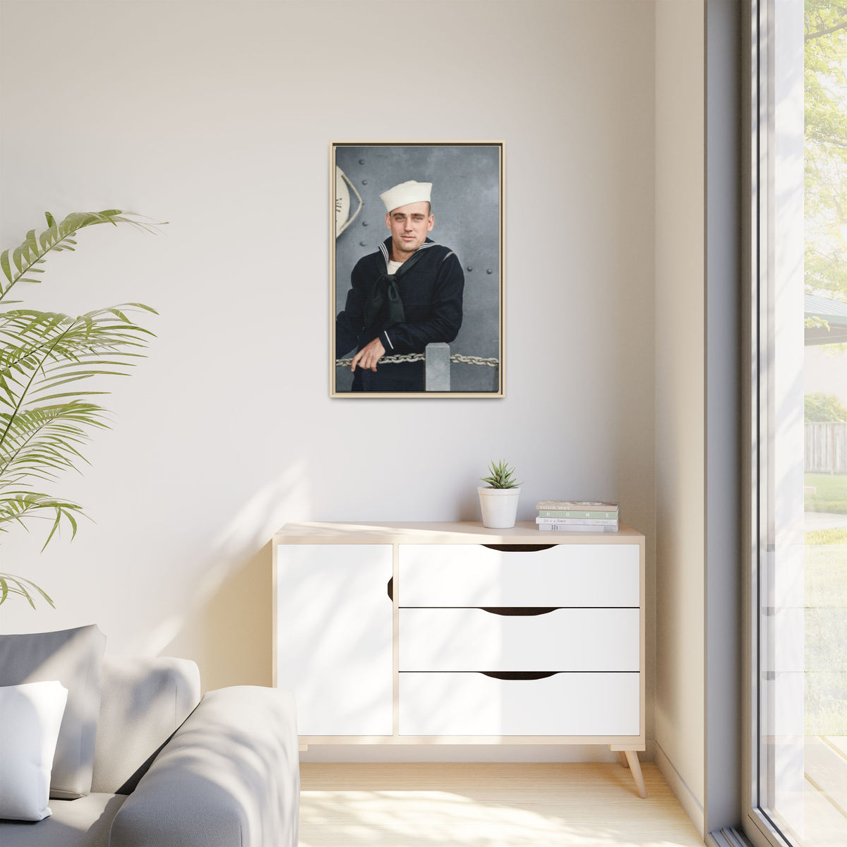 celibataire 023 | Framed Vintage Photo - Matte Canvas