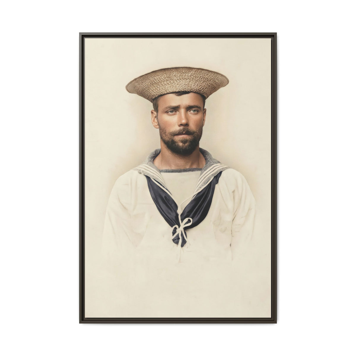 celibataire 020 | Framed Vintage Photo - Matte Canvas