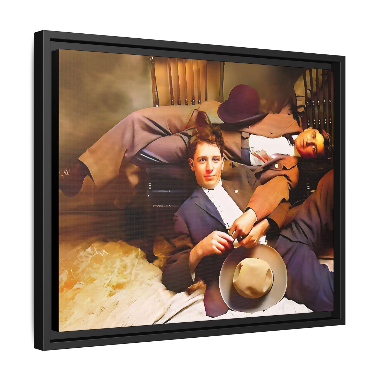 paire 020 | Framed Vintage Photo - Matte Canvas