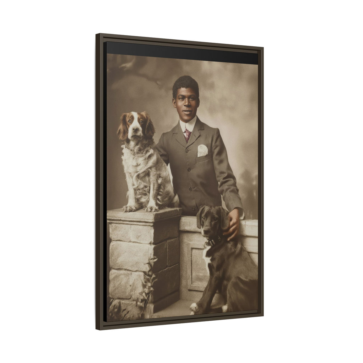 celibataire 009 | Framed Vintage Photo - Matte Canvas