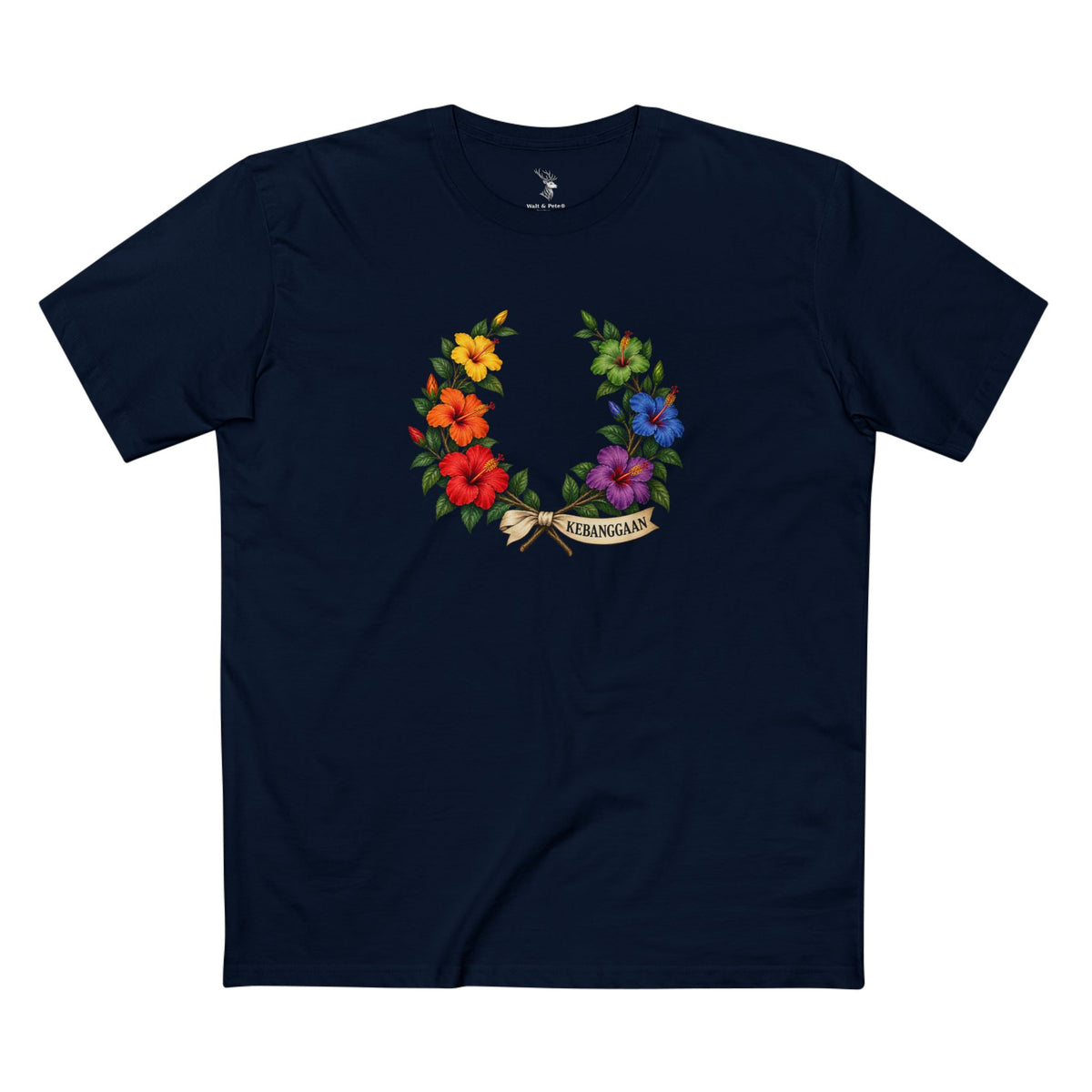 Malaysian Hibiscus Kebanggaan Pride  Laurel Wreath Tee — Shared Belonging