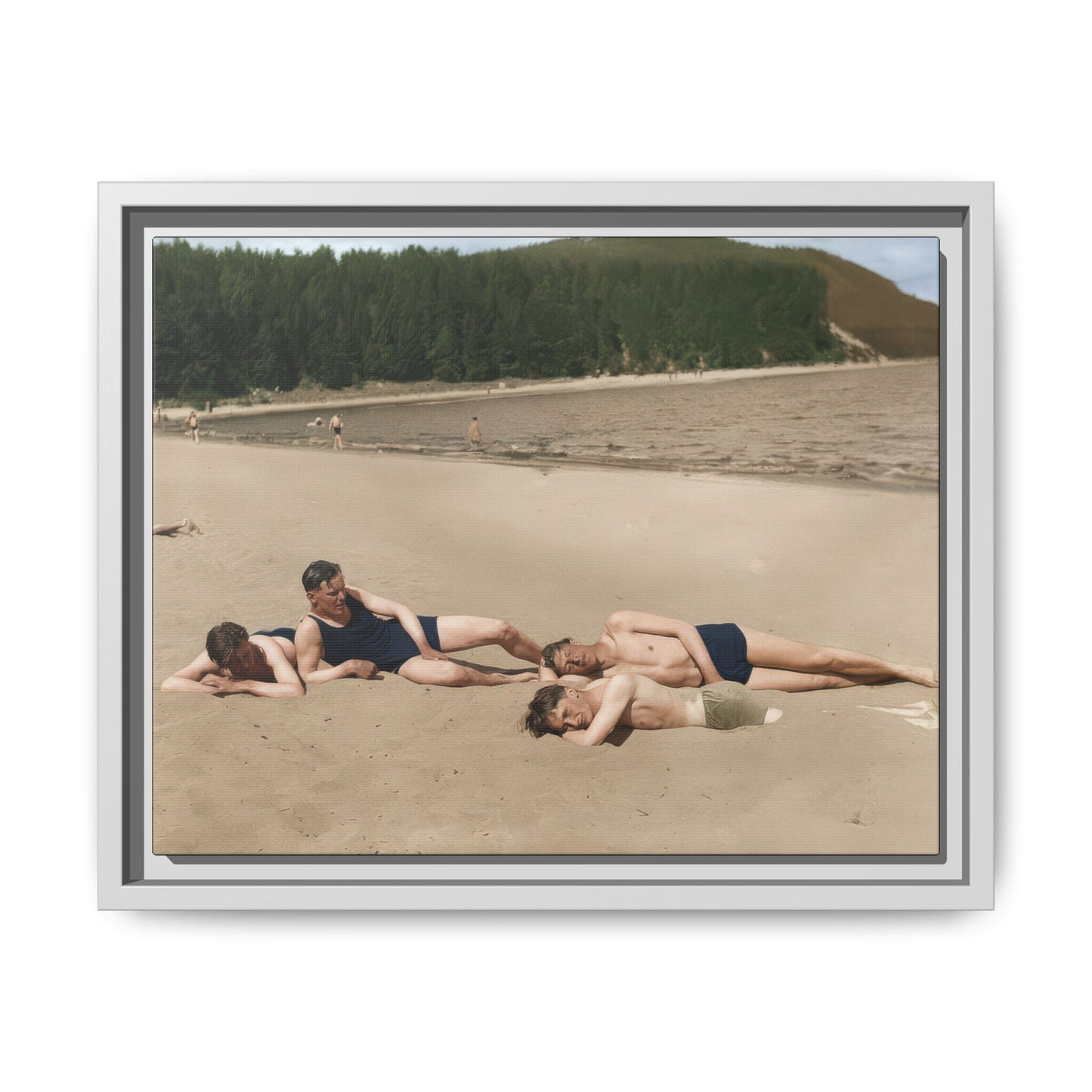 nager 026 | Framed Vintage Photo - Matte Canvas