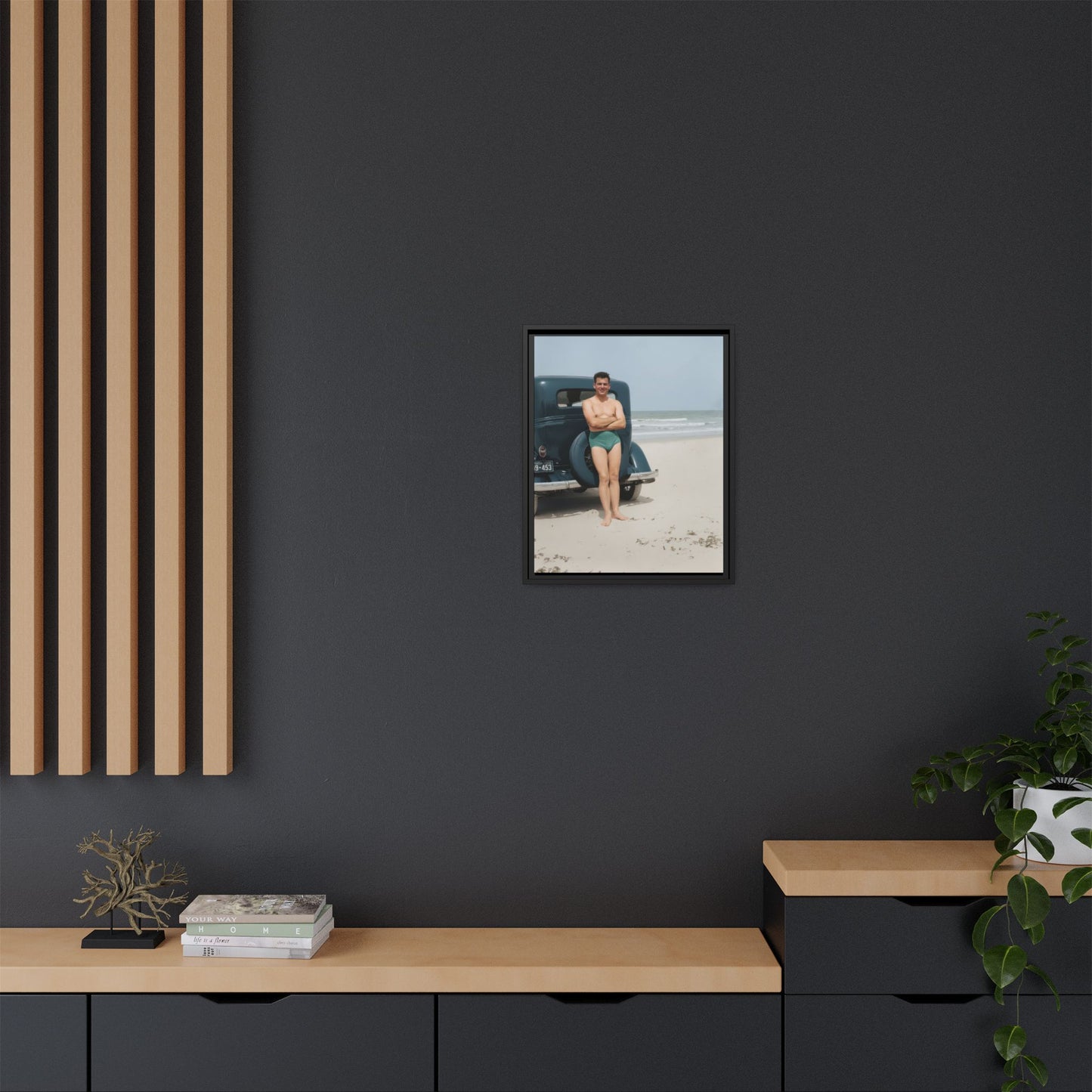 nager 046 | Framed Vintage Photo - Matte Canvas