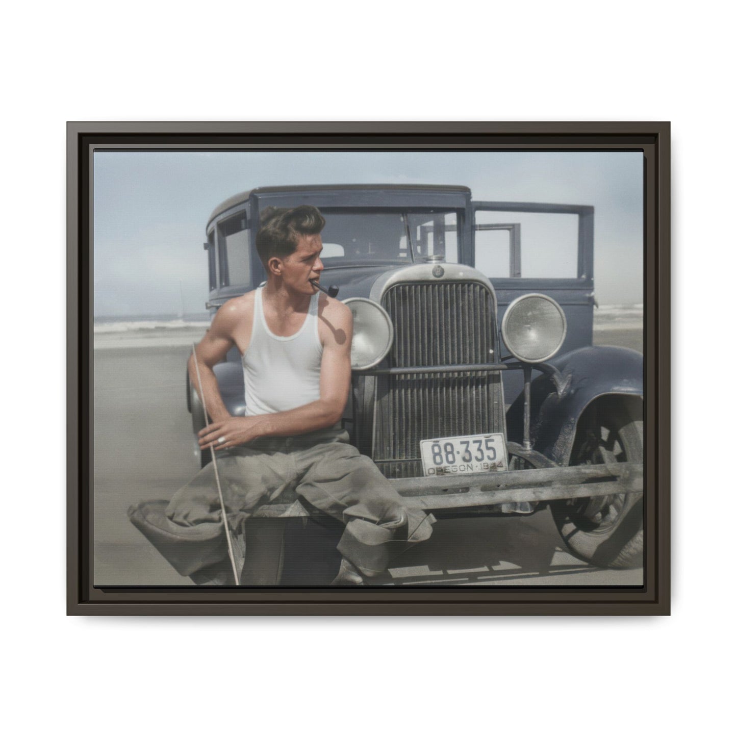celibataire 008 | Framed Vintage Photo - Matte Canvas