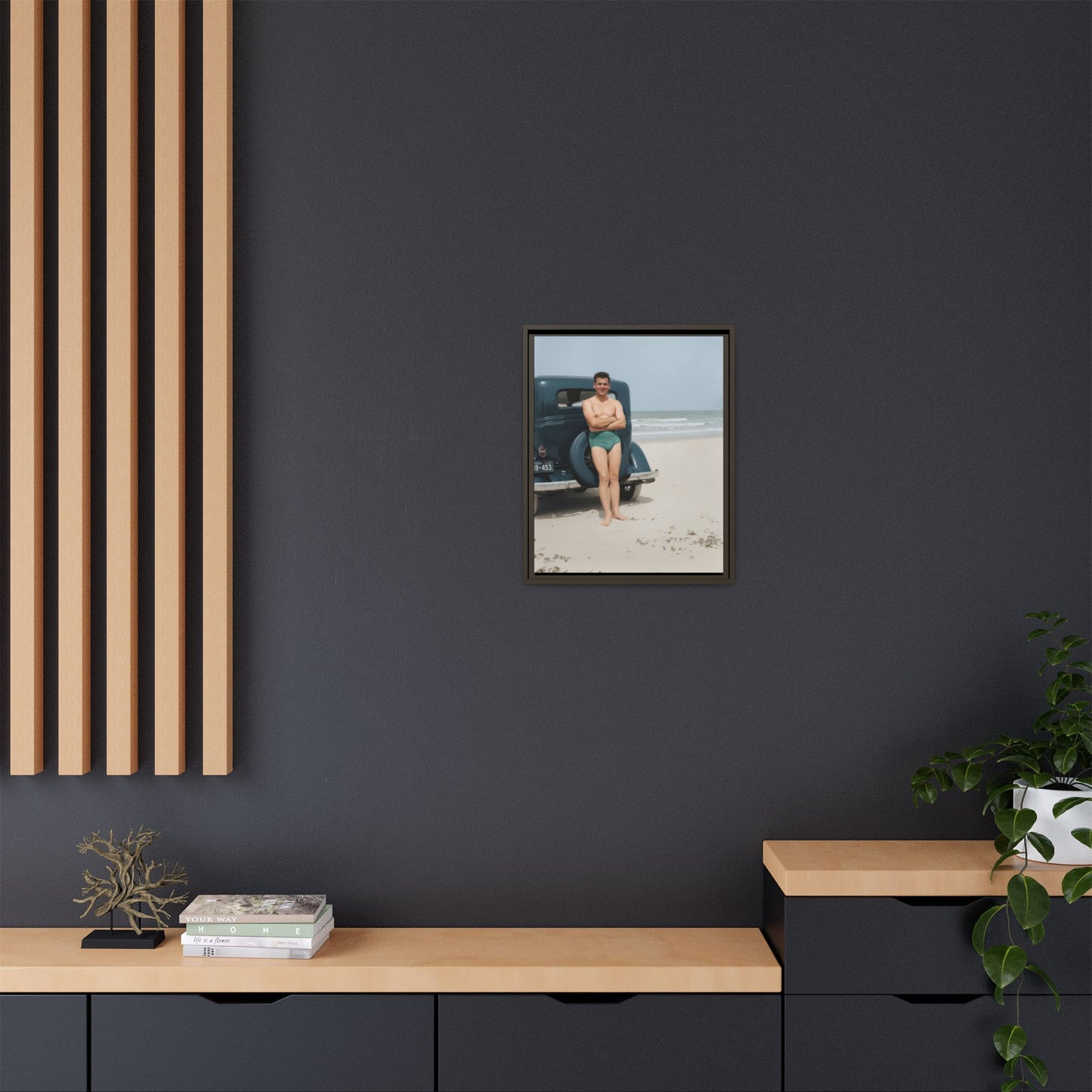 nager 046 | Framed Vintage Photo - Matte Canvas