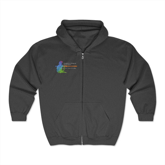 Rainbow Spartan Pride Hoodie with Greek phrase "We Are Sparta" celebrating LGBTQIA courage and unity