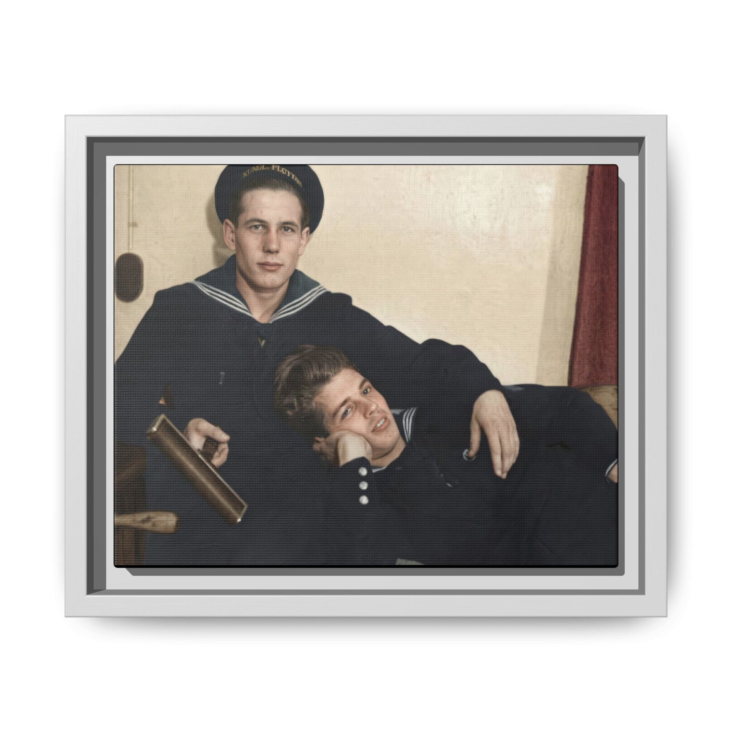 paire 010 | Framed Vintage Photo - Matte Canvas