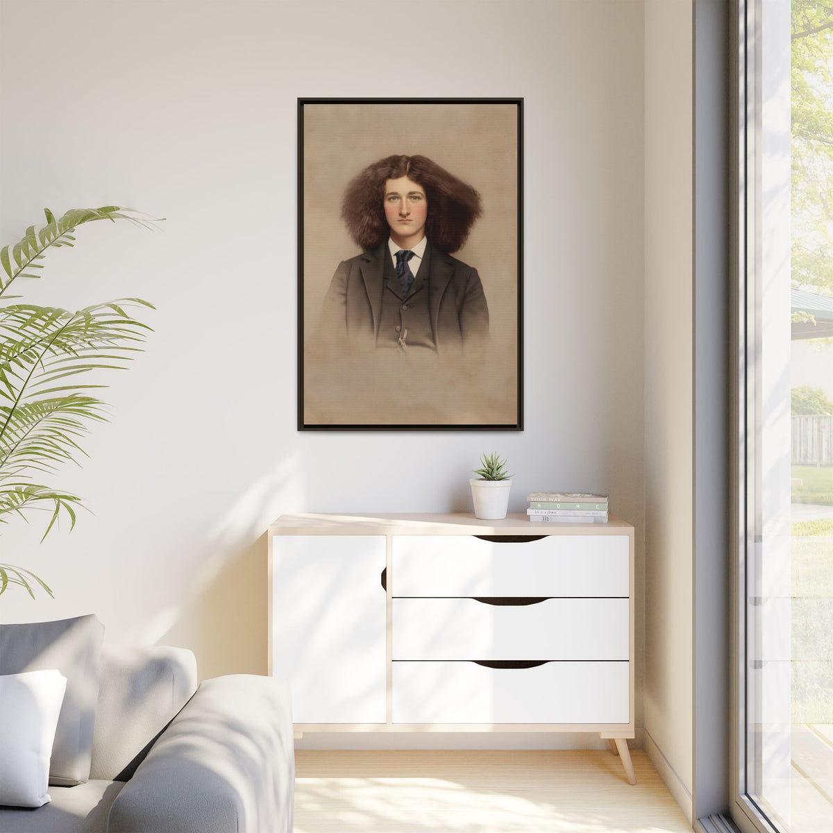 celibataire 033 | Framed Vintage Photo - Matte Canvas