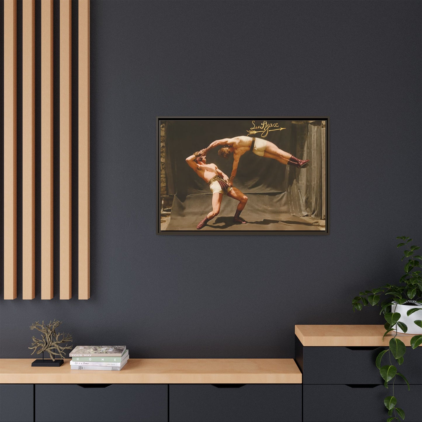 athlétisme 013 | Framed Vintage Photo - Matte Canvas