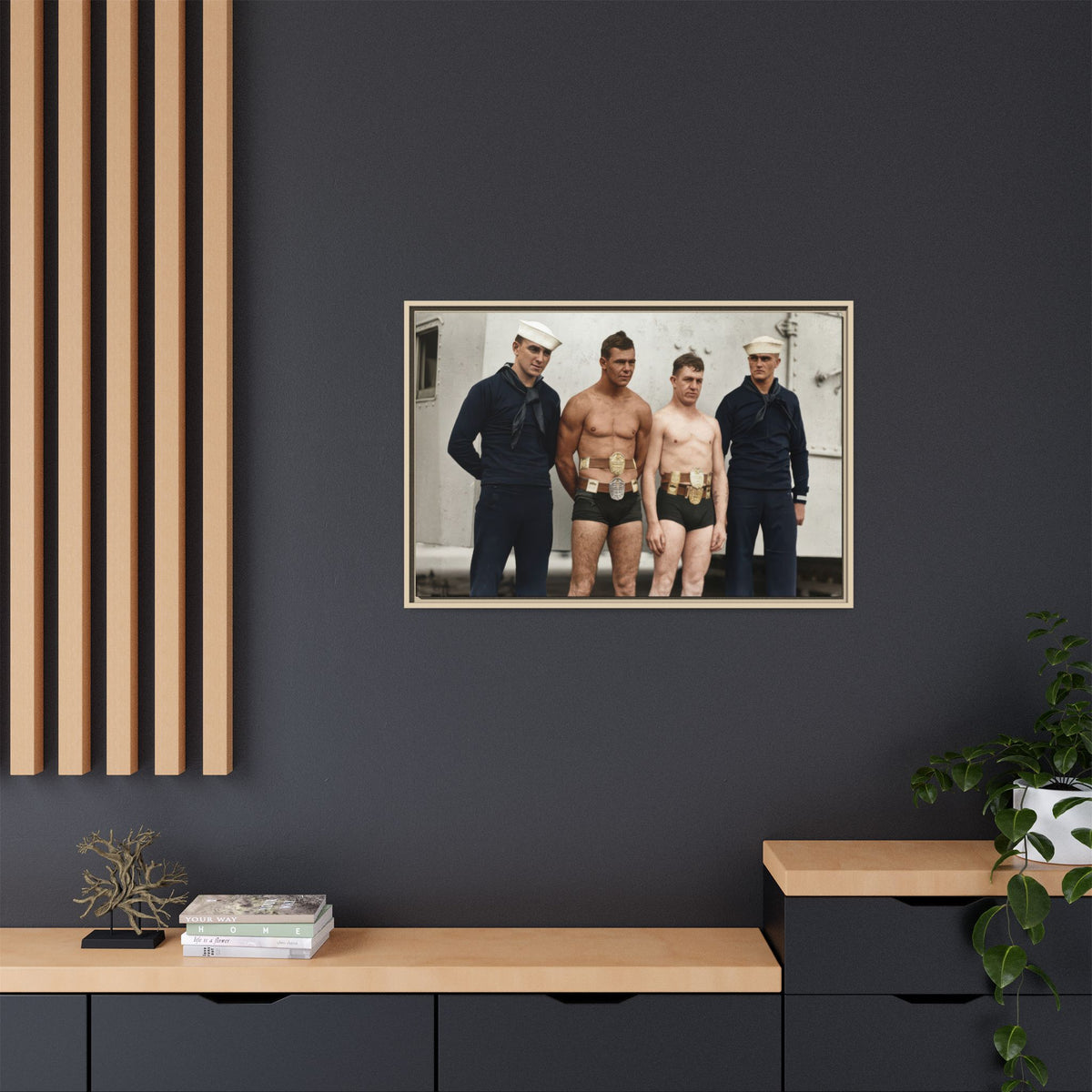 athlétisme 049 | Framed Vintage Photo - Matte Canvas