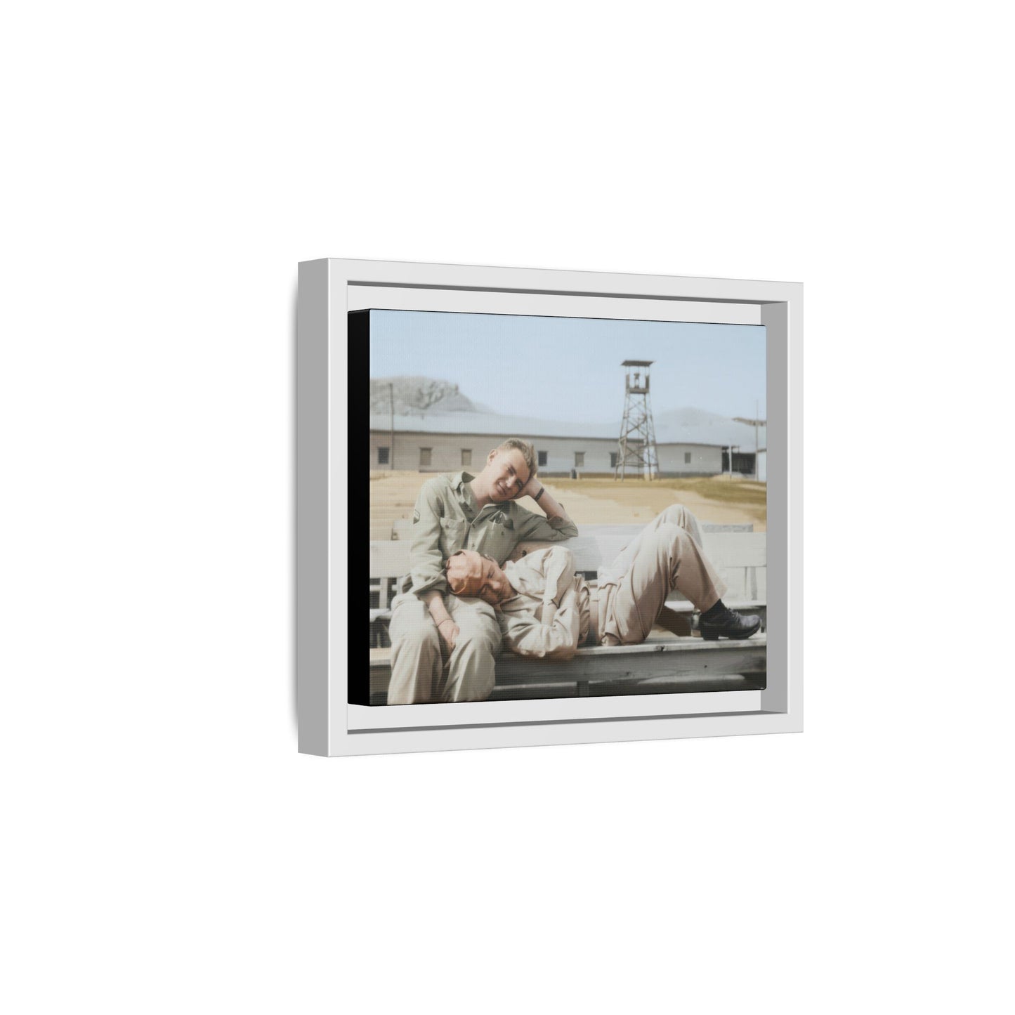 paire 096 | Framed Vintage Photo - Matte Canvas