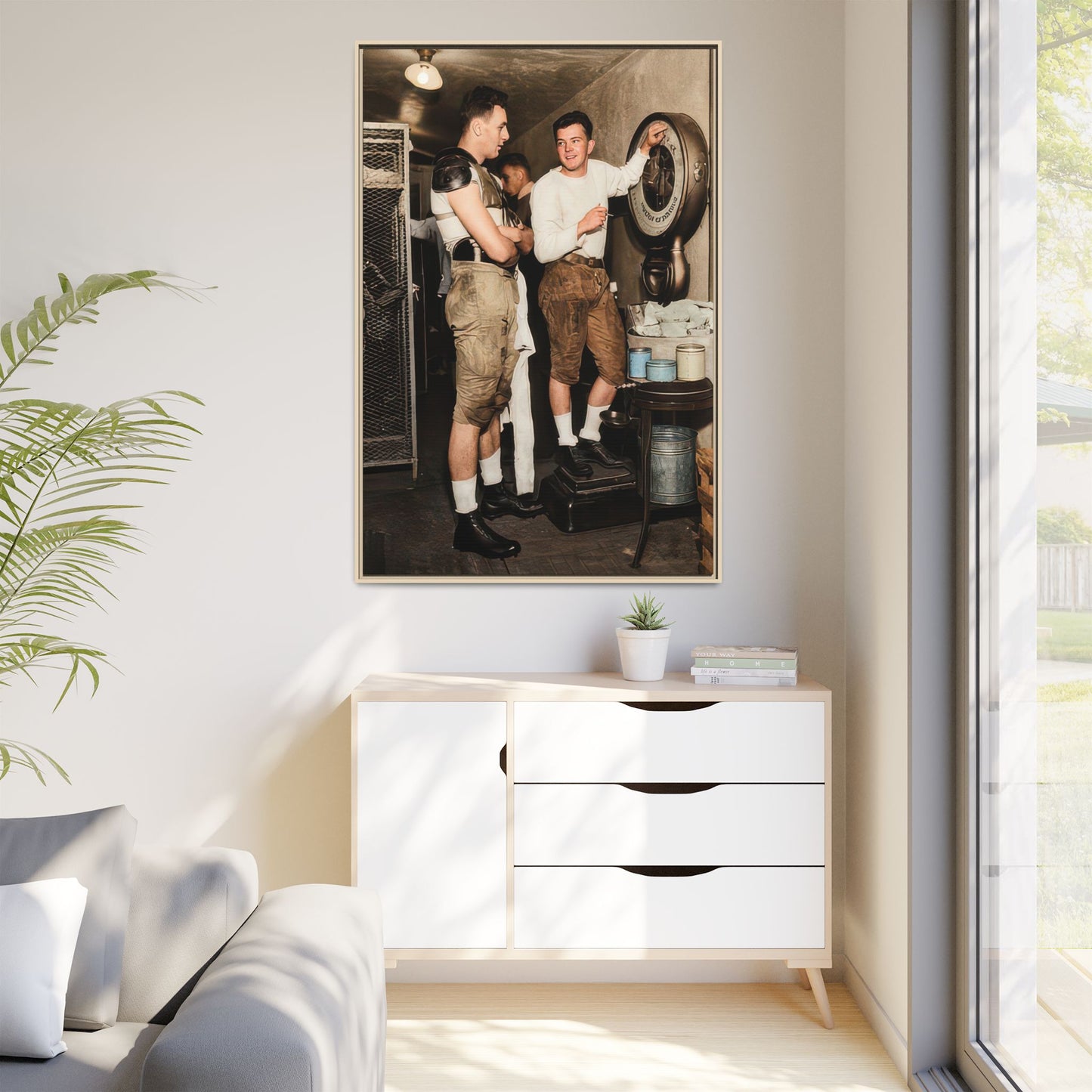 athlétisme 027 | Framed Vintage Photo - Matte Canvas