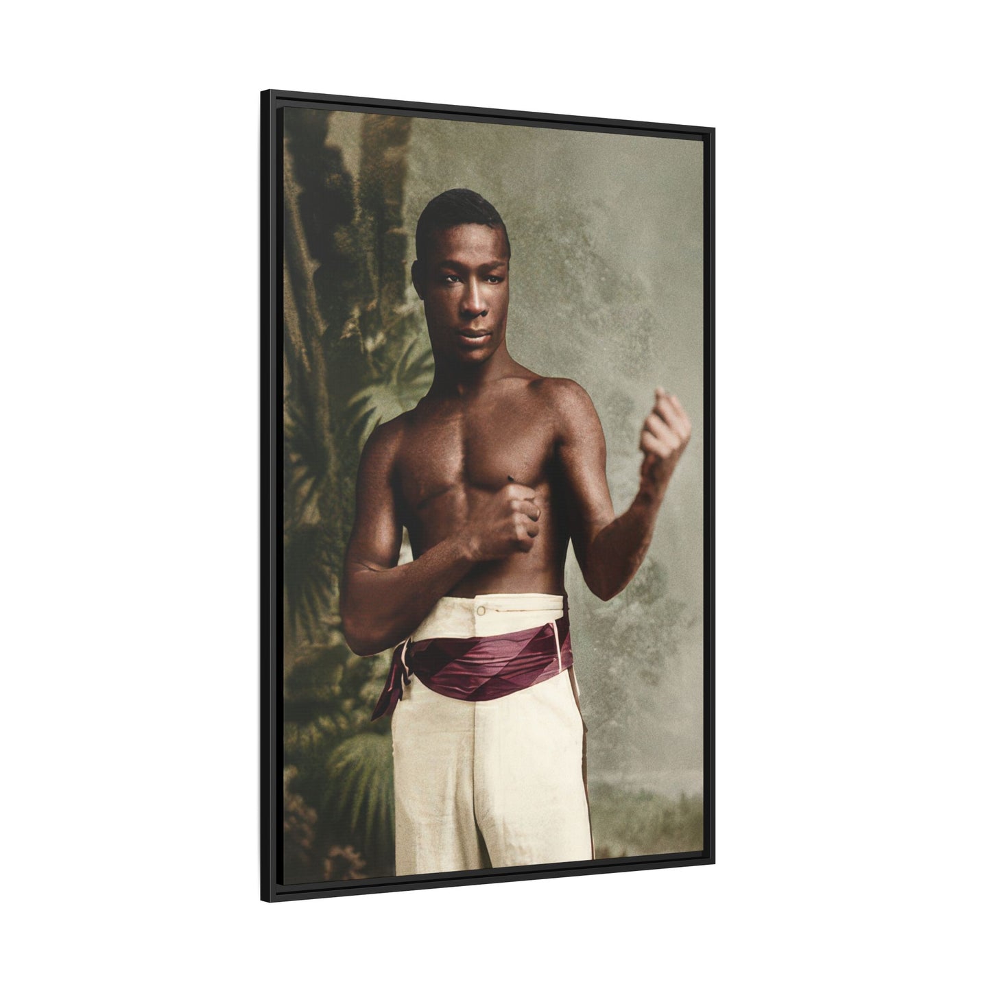 athlétisme 030 | Framed Vintage Photo - Matte Canvas