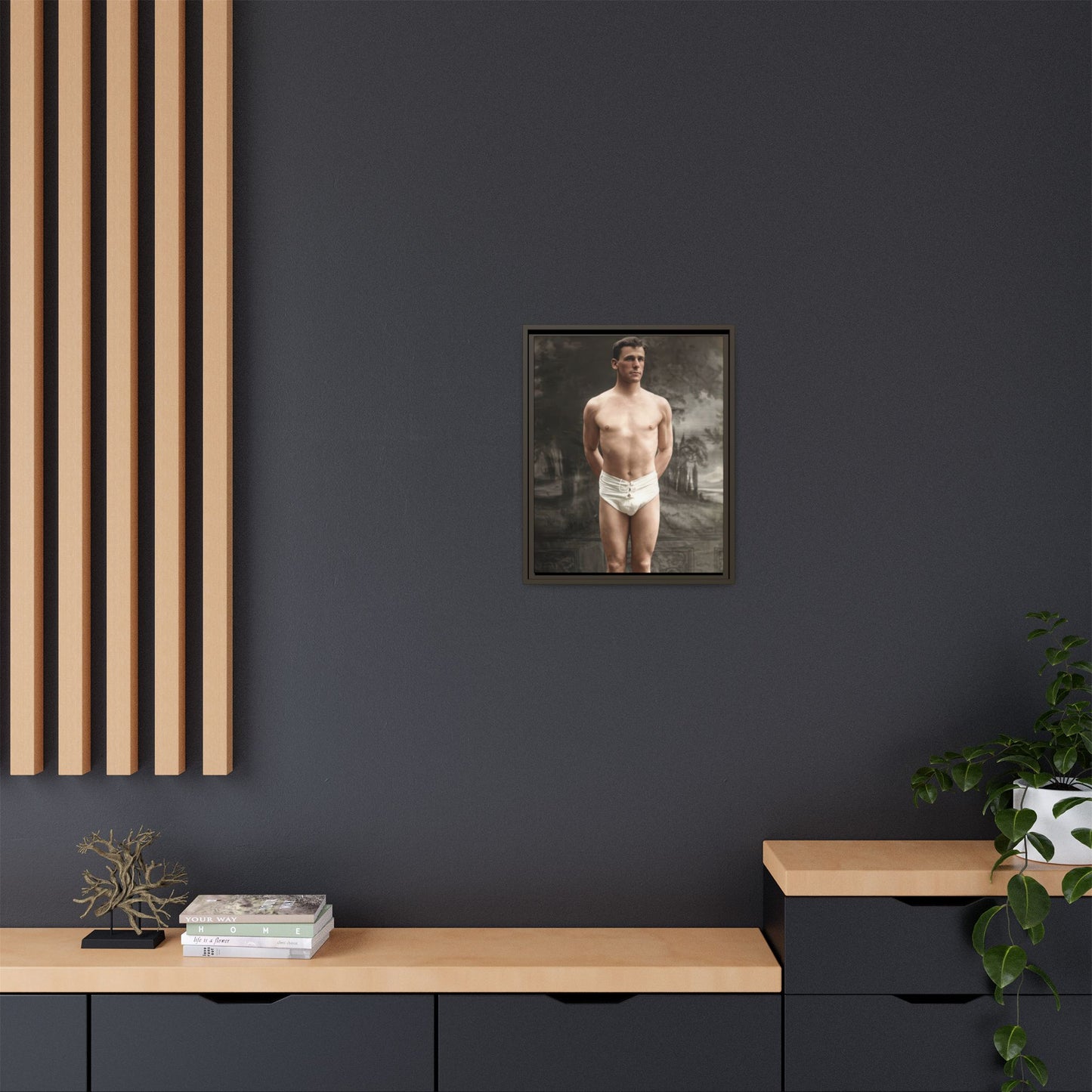athlétisme 017  | Framed Vintage Photo - Matte Canvas