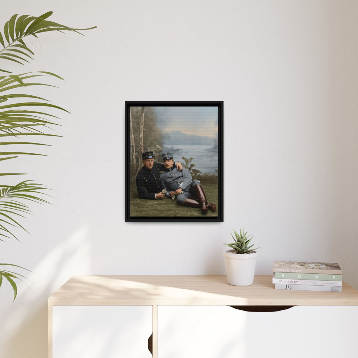 paire 129 | Framed Vintage Photo - Matte Canvas