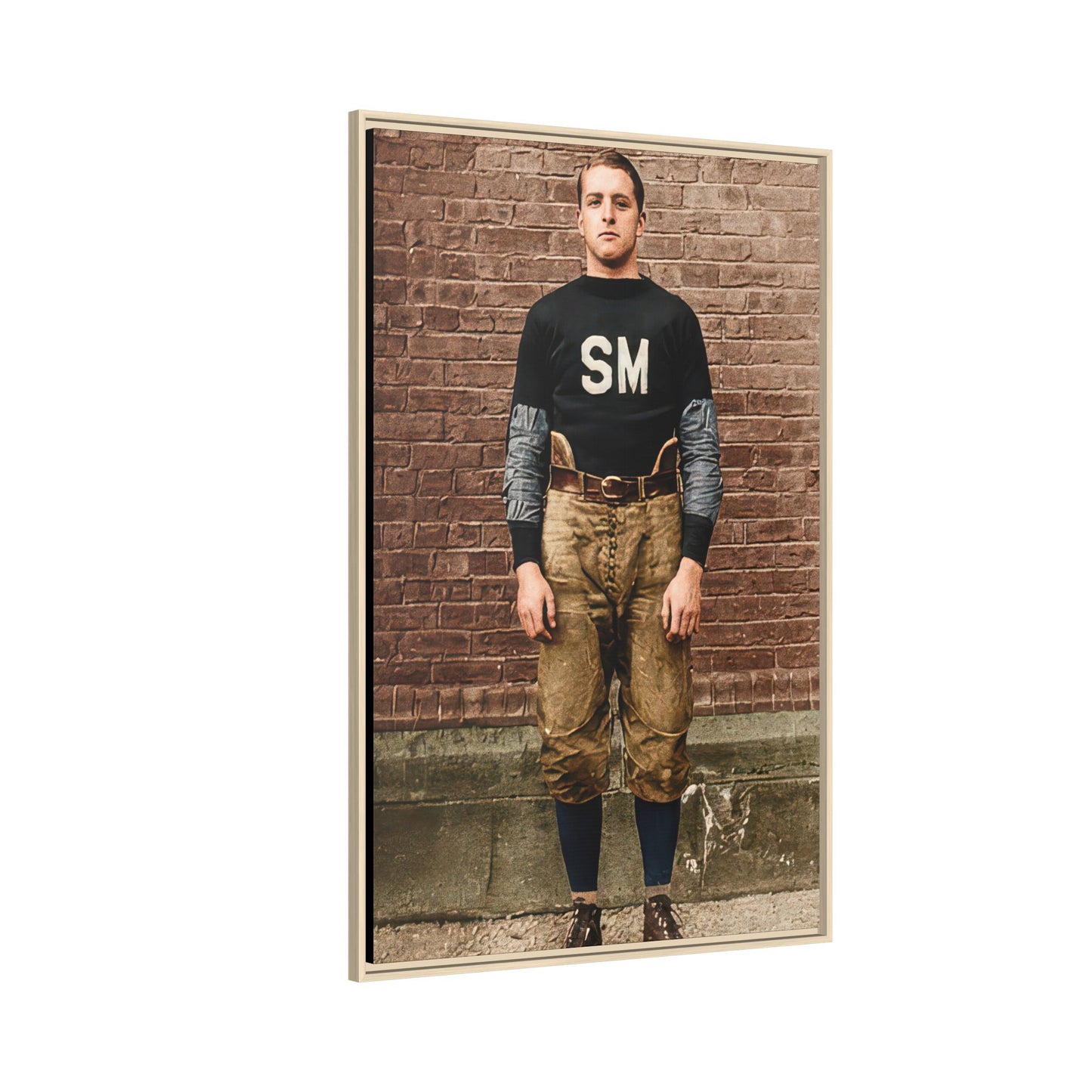 athlétisme 040 | Framed Vintage Photo - Matte Canvas