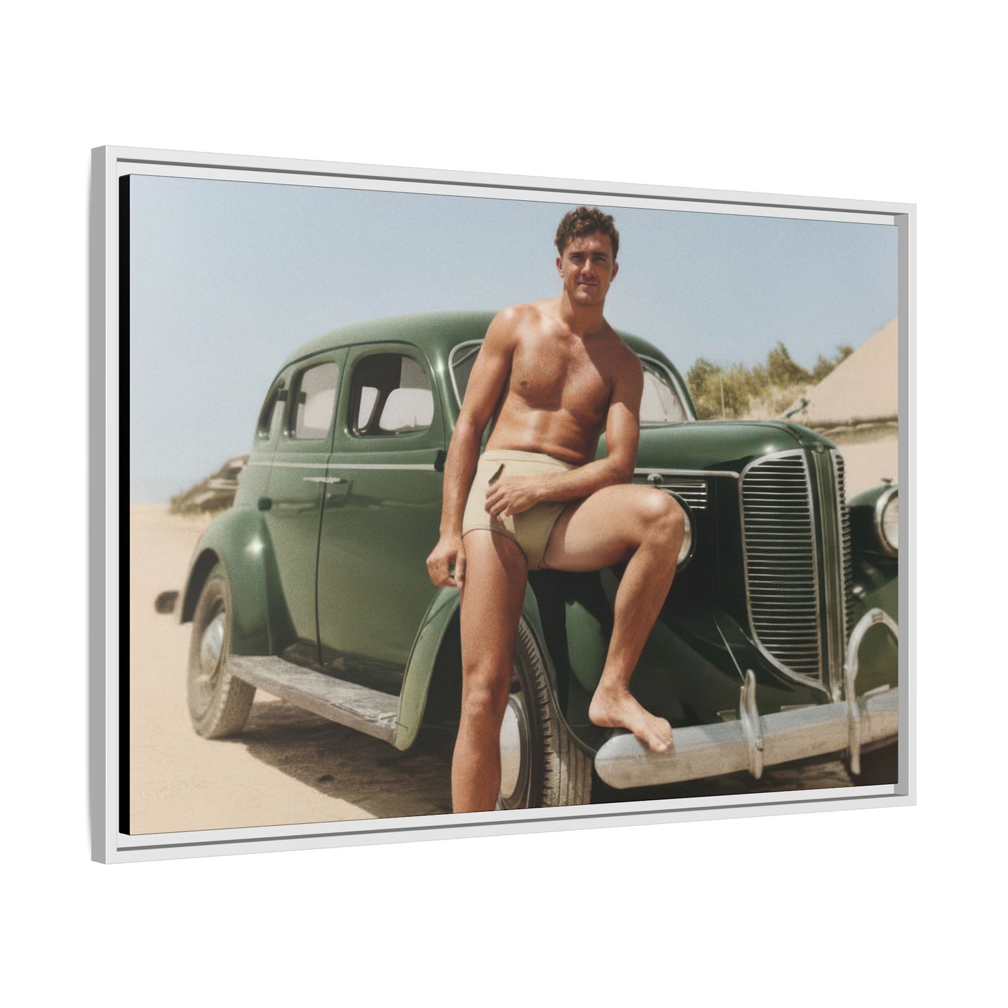 nager 022 | Framed Vintage Photo - Matte Canvas
