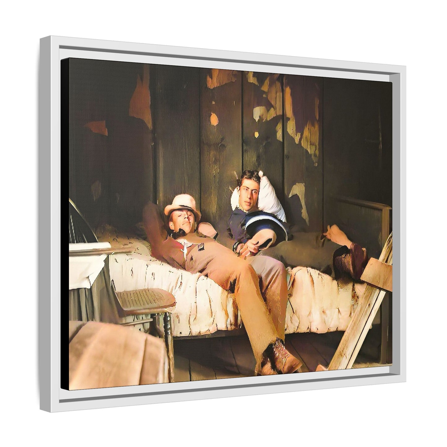 paire 023 | Framed Vintage Photo - Matte Canvas