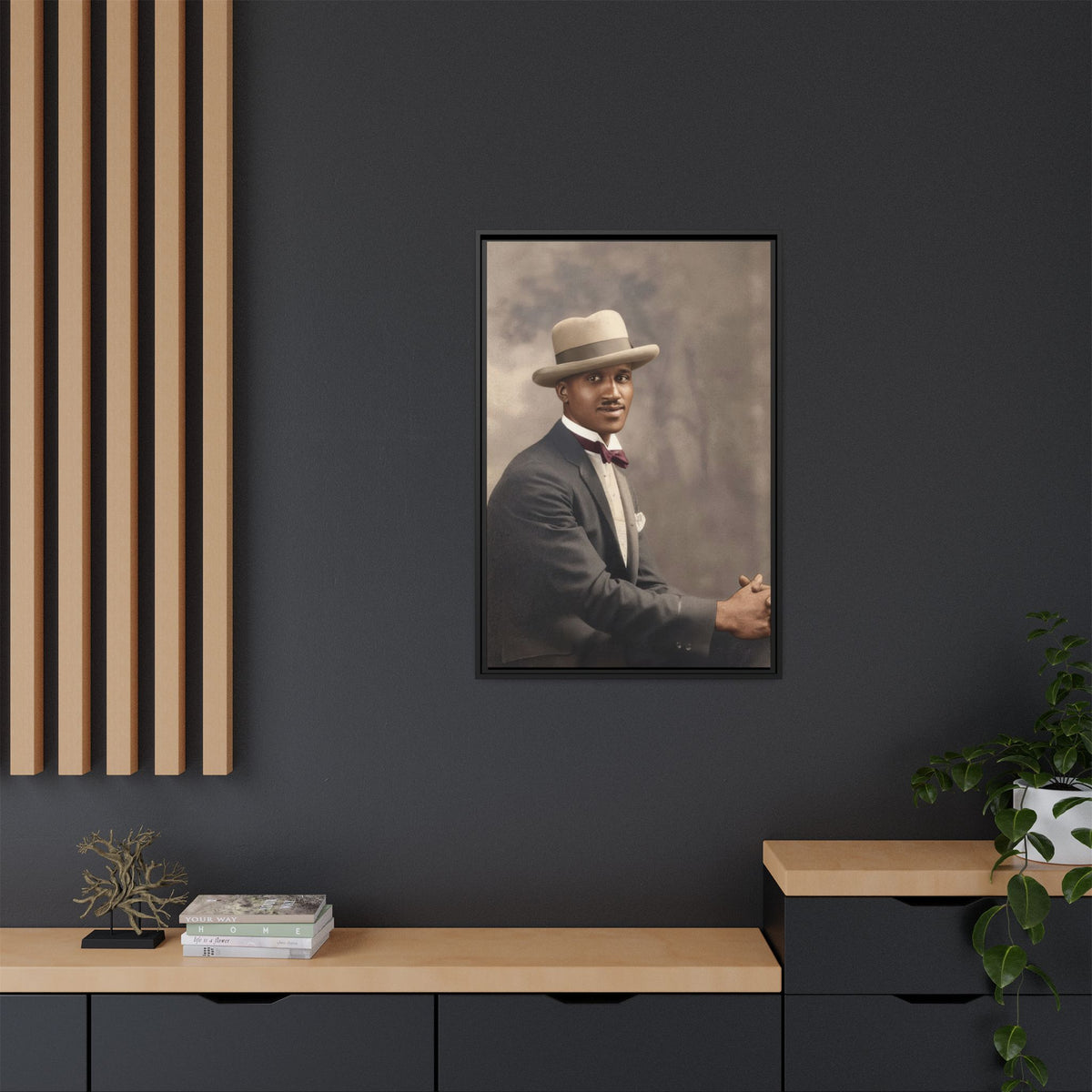 celibataire 004 | Framed Vintage Photo - Matte Canvas
