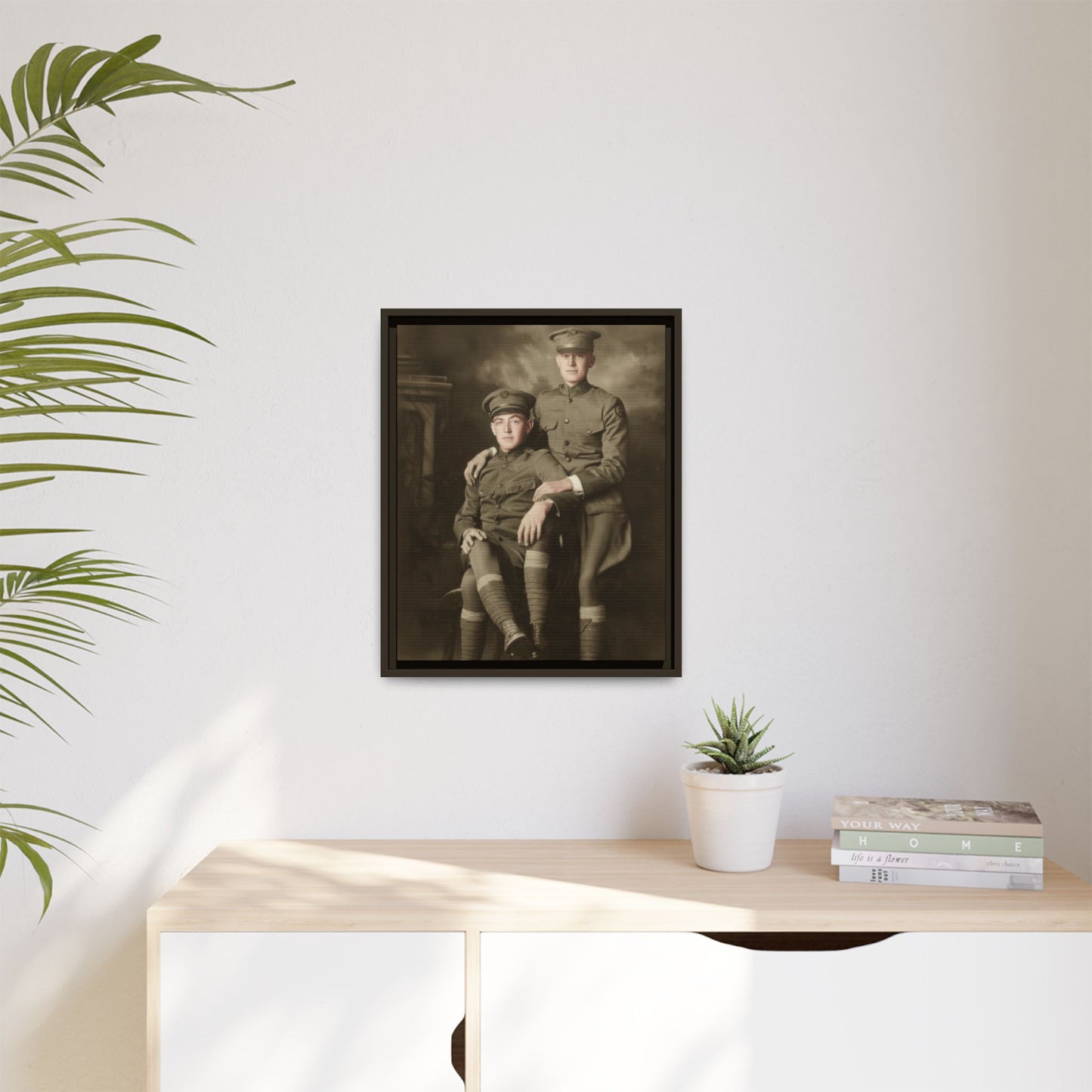 paire 001 | Framed Vintage Photo - Matte Canvas