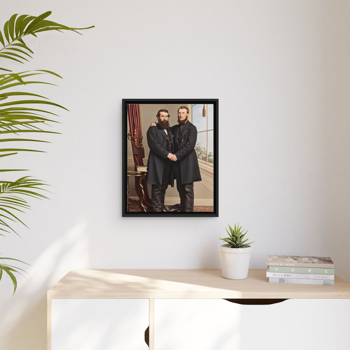 paire 022 | Framed Vintage Photo - Matte Canvas