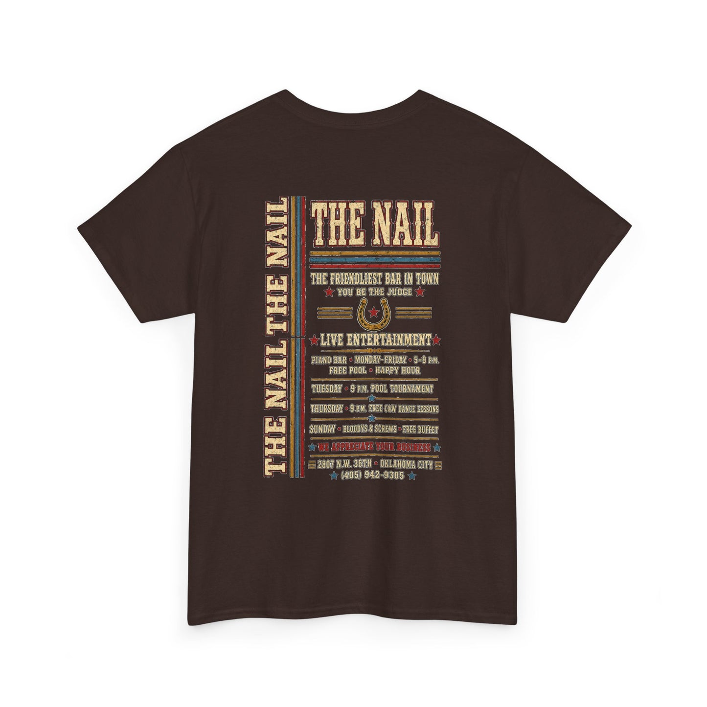 The Nail Oklahoma City Country & Western Gay Bar T-Shirt | LGBTQ+ Nightlife History Tee