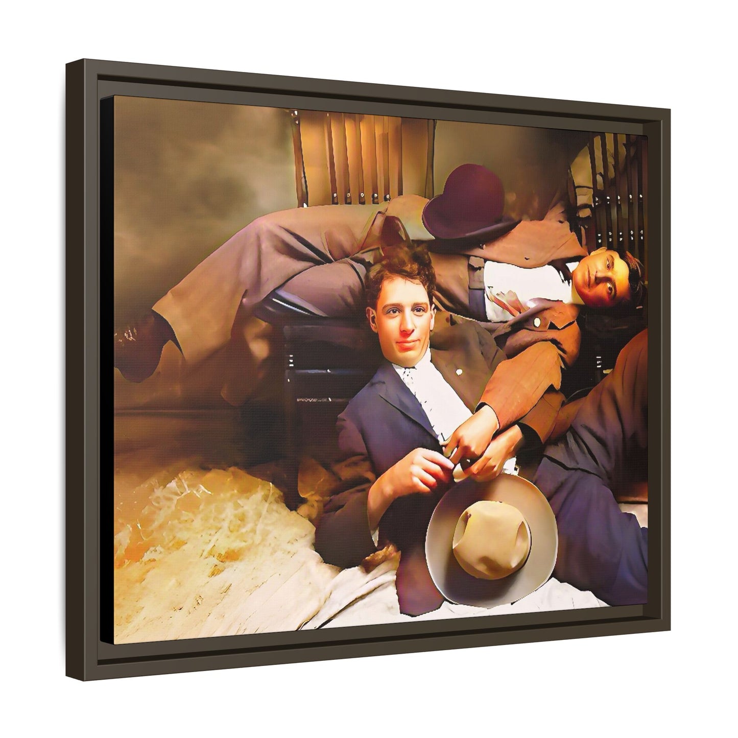 paire 020 | Framed Vintage Photo - Matte Canvas