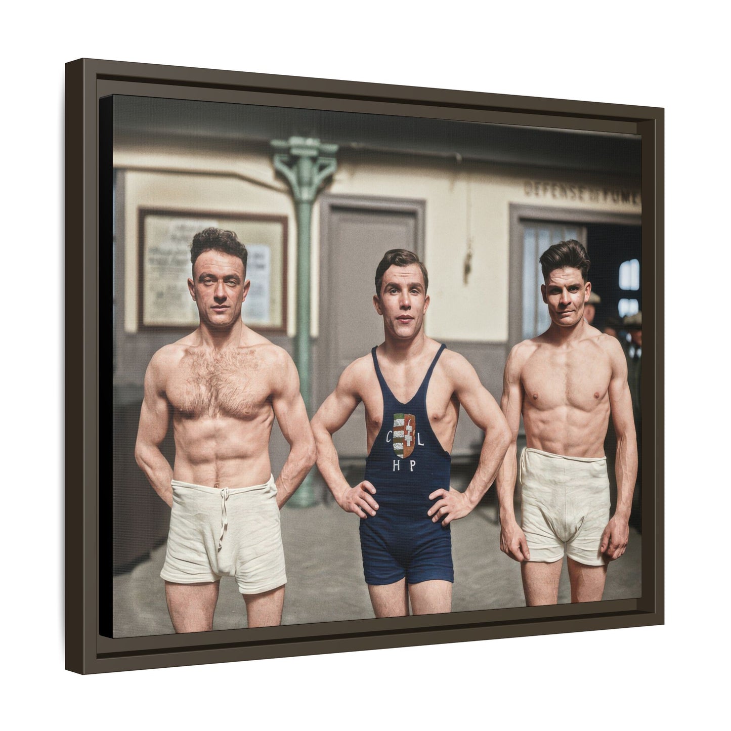 athlétisme 043 | Framed Vintage Photo - Matte Canvas