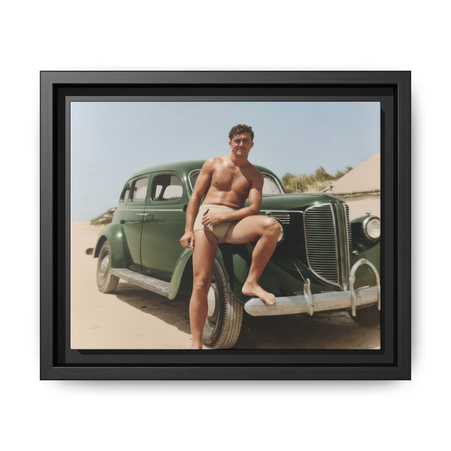 nager 022 | Framed Vintage Photo - Matte Canvas
