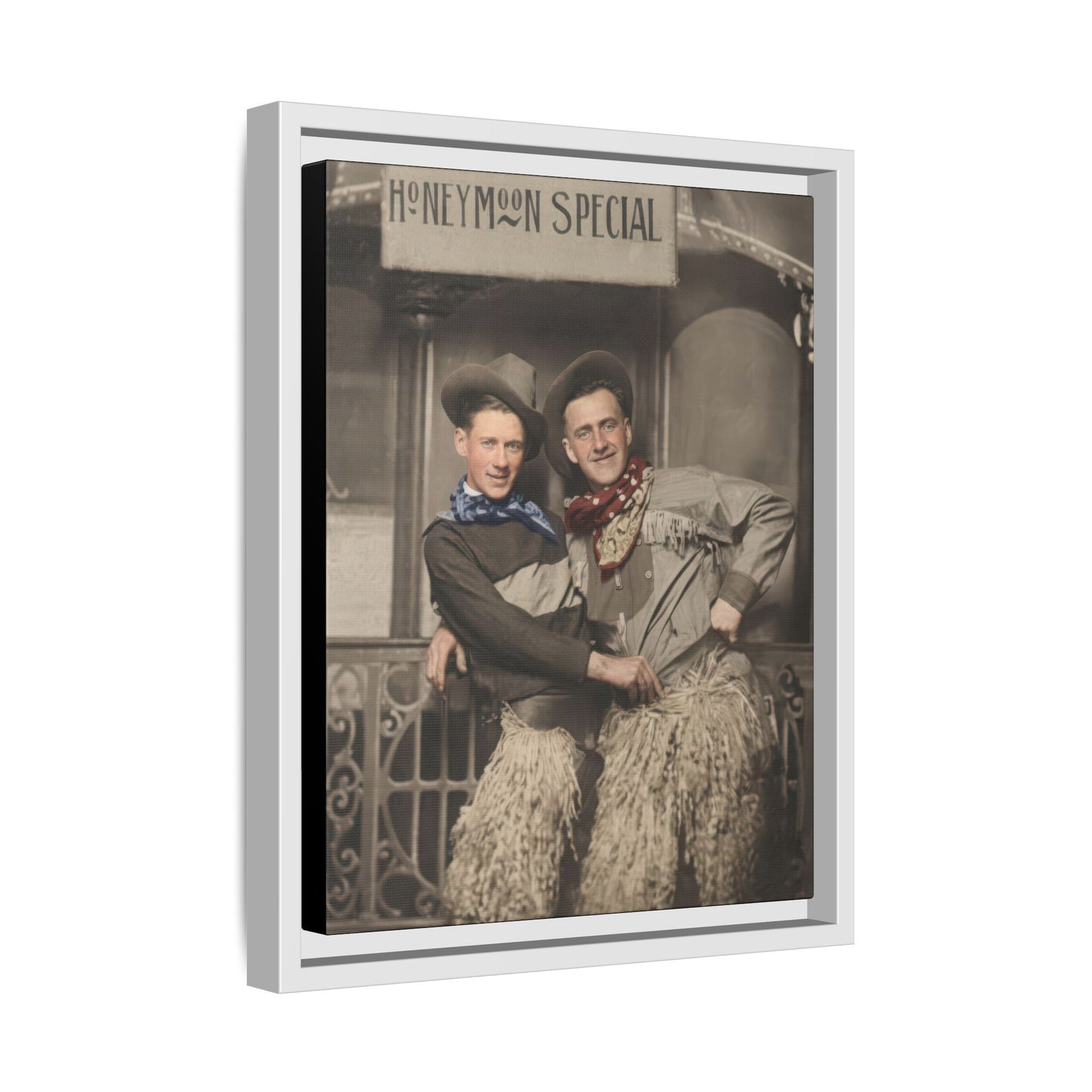 paire 124 | Framed Vintage Photo - Matte Canvas