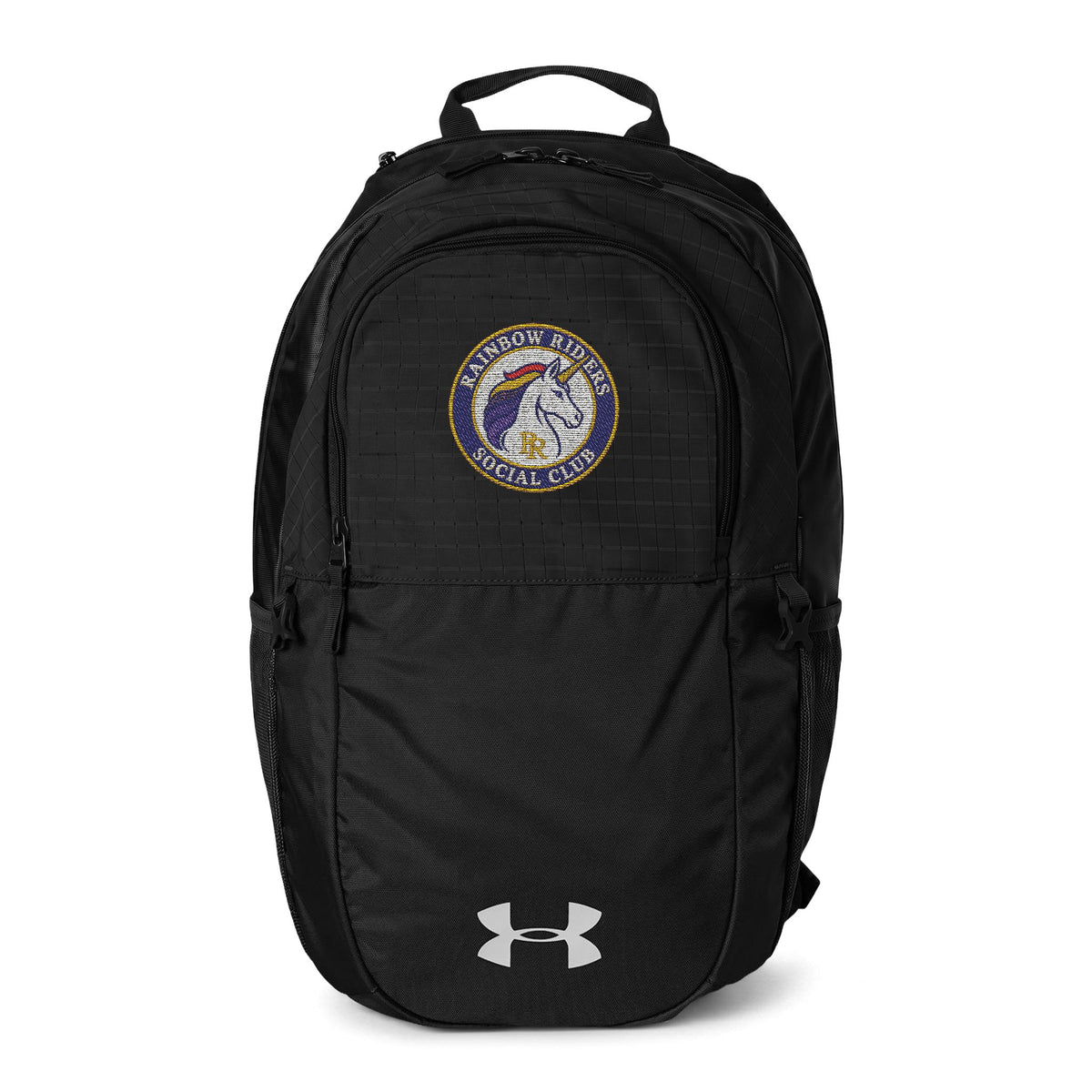 Rainbow Riders Social Club Embroidered Backpack