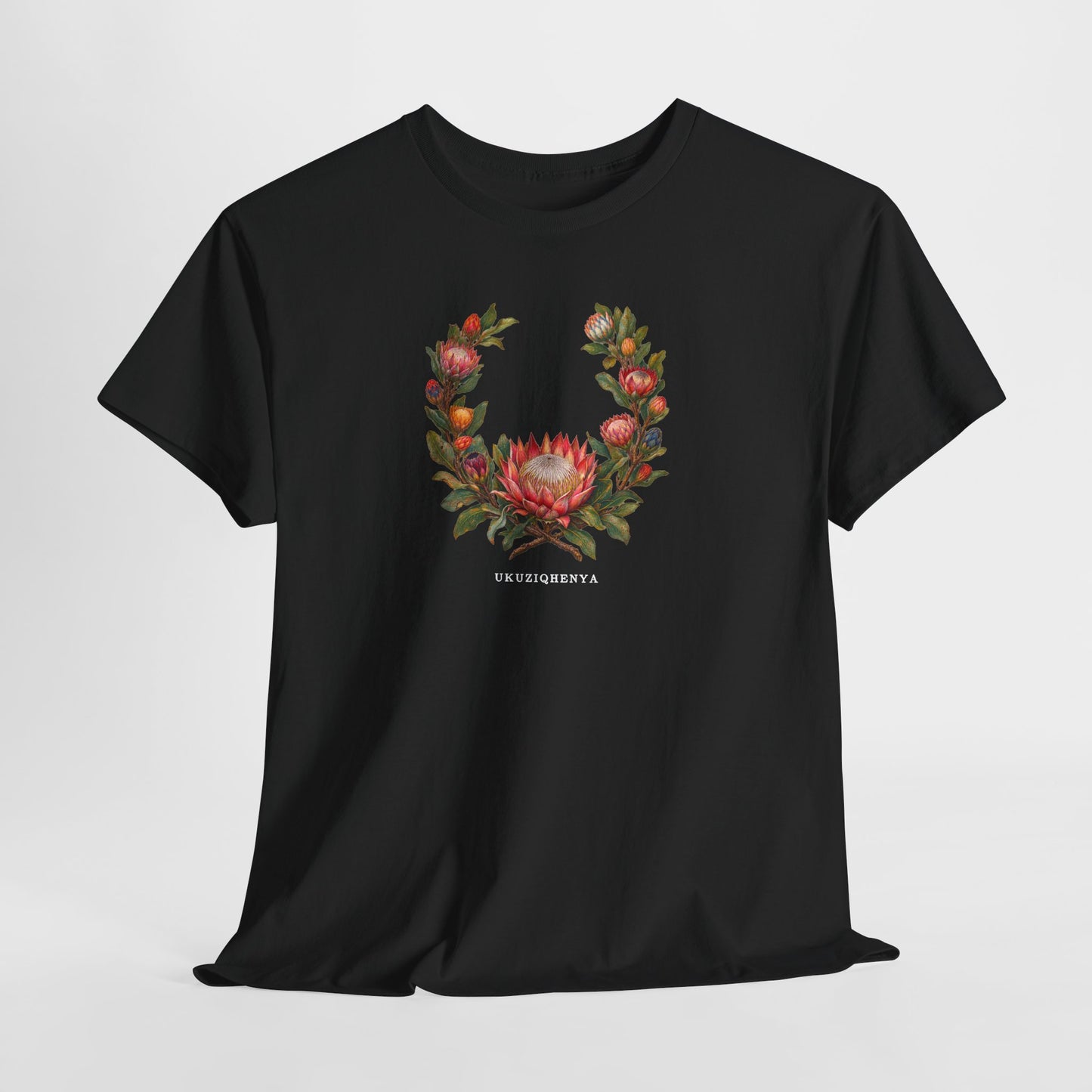 Ukuziqhenya King Protea Pride T-Shirt | South African Botanical LGBTQ+ Tee