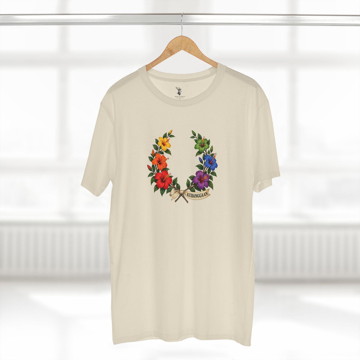 Malaysian Hibiscus Kebanggaan Pride  Laurel Wreath Tee — Shared Belonging
