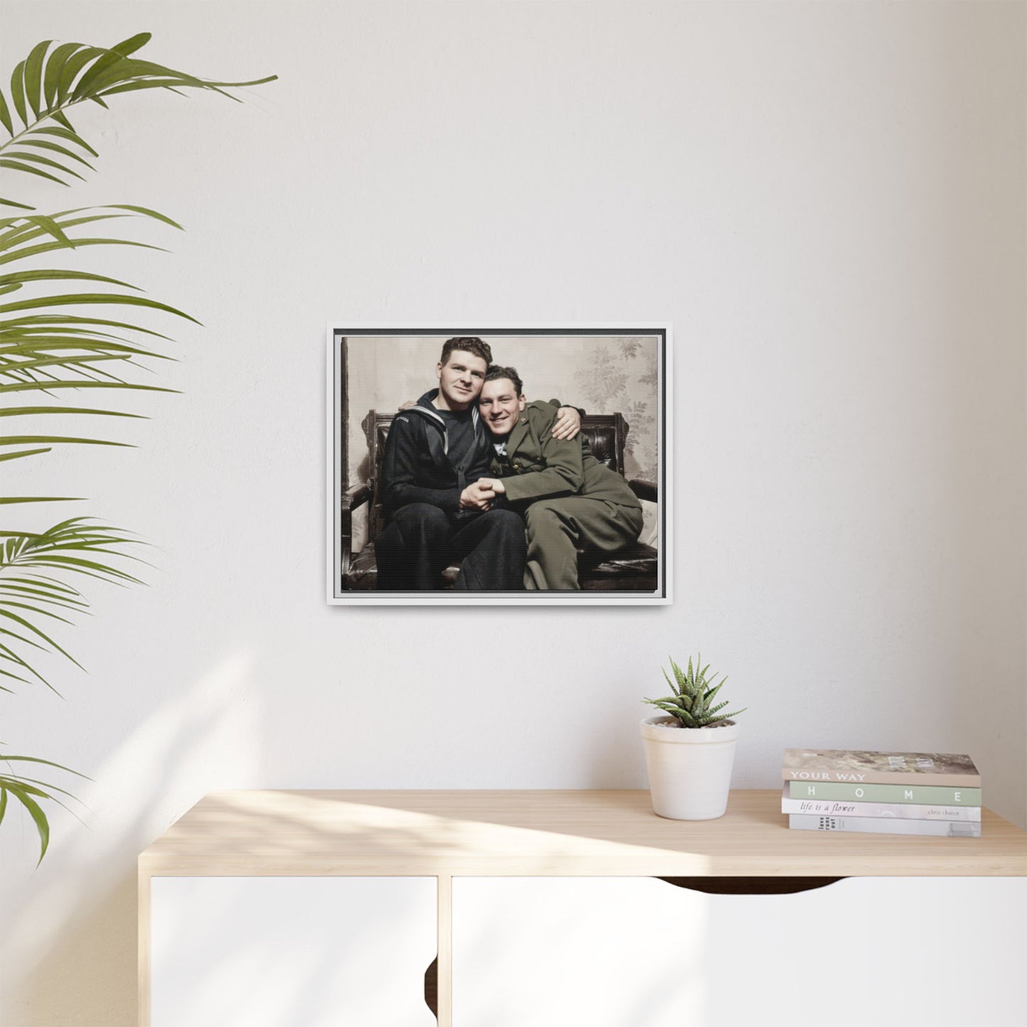 paire 087 | Framed Vintage Photo - Matte Canvas