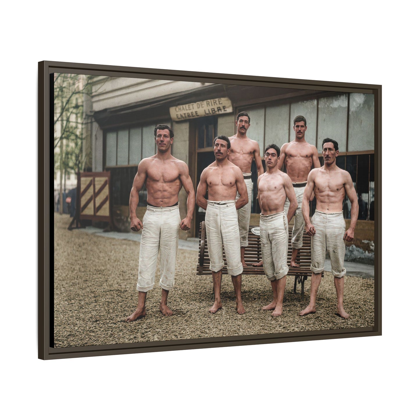 athlétisme 044| Framed Vintage Photo - Matte Canvas