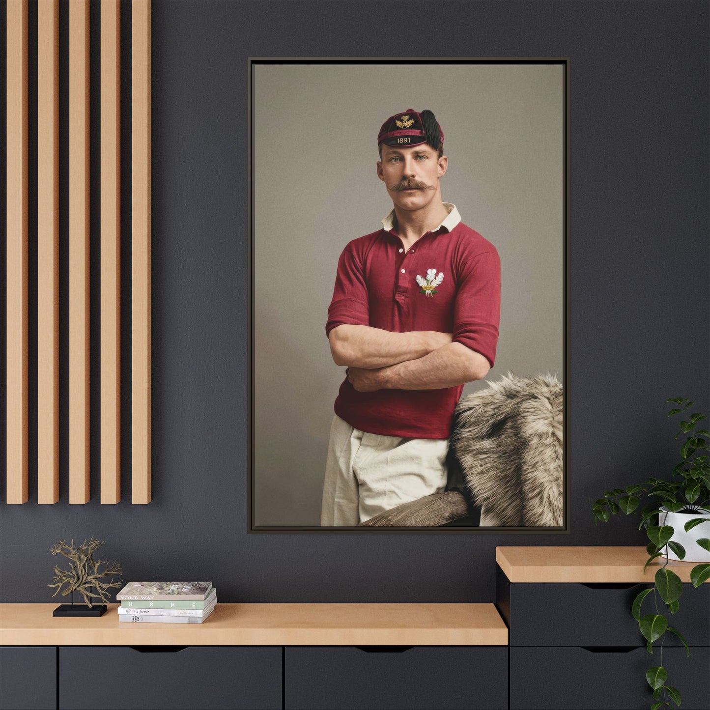 athlétisme 021 | Framed Vintage Photo - Matte Canvas