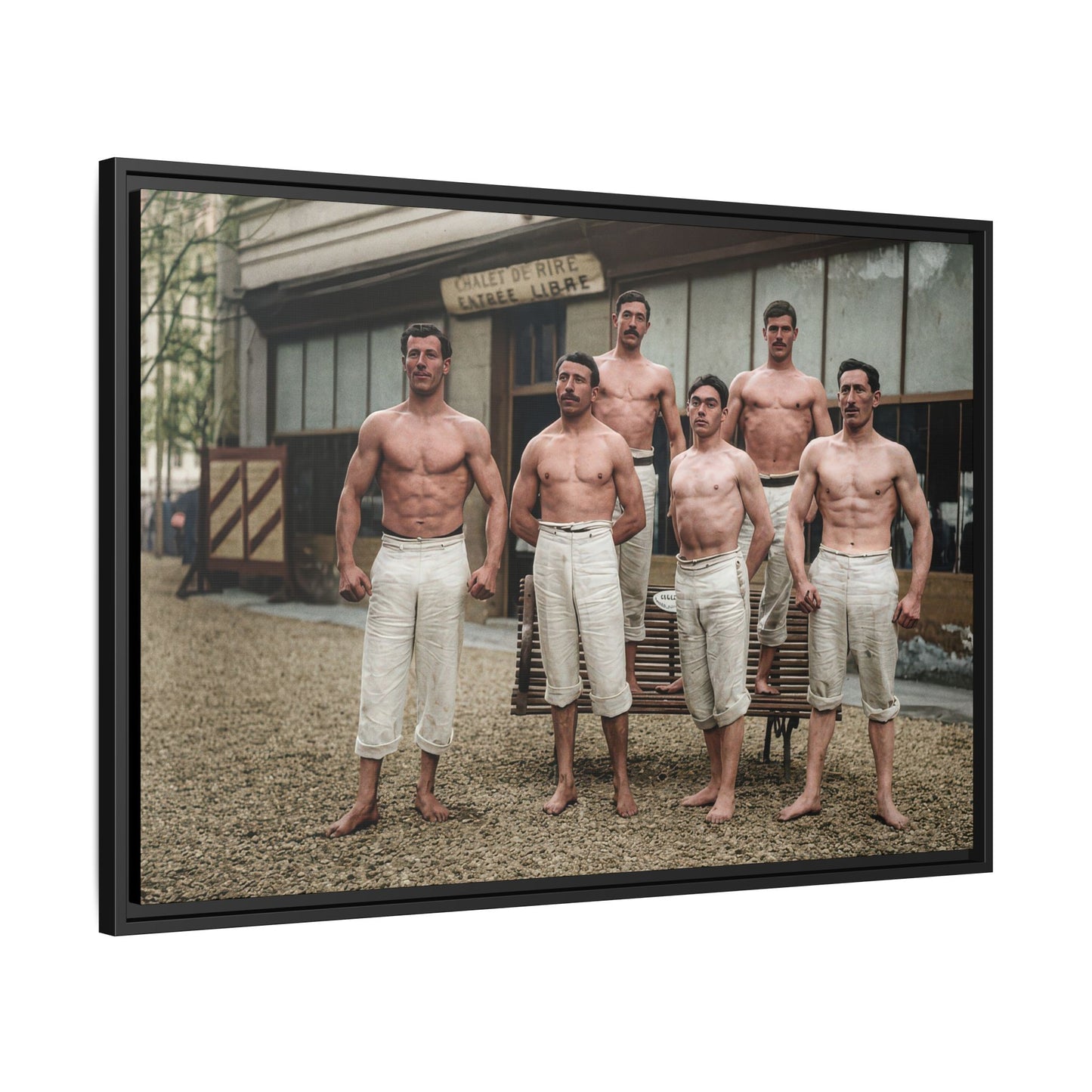 athlétisme 044| Framed Vintage Photo - Matte Canvas