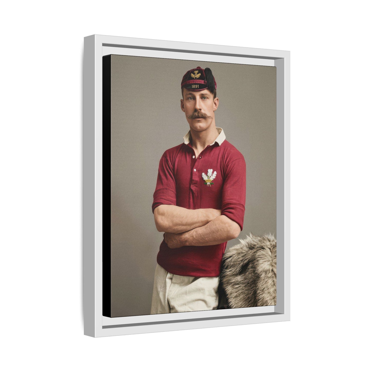 athlétisme 021 | Framed Vintage Photo - Matte Canvas