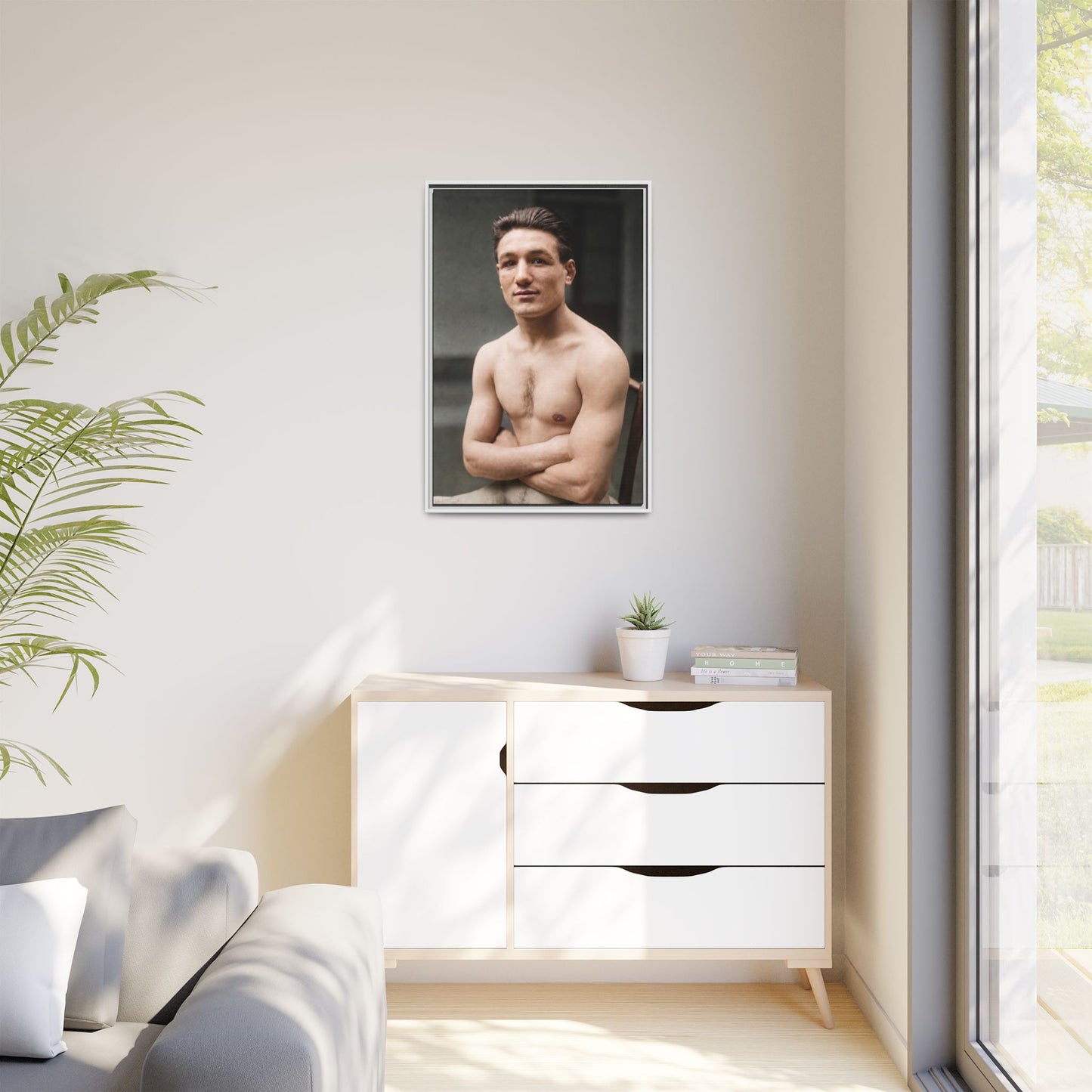 athlétisme 046 | Framed Vintage Photo - Matte Canvas