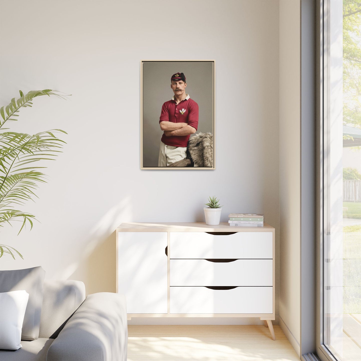 athlétisme 021 | Framed Vintage Photo - Matte Canvas