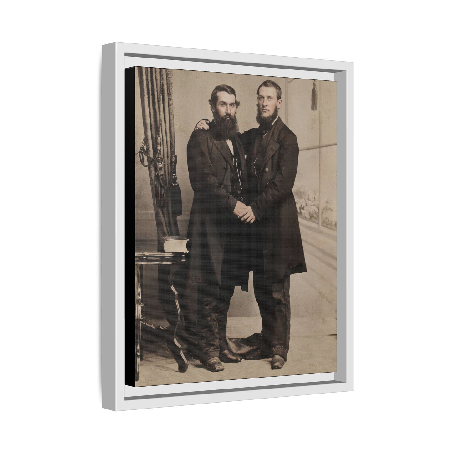 paire 022 | Framed Vintage Photo - Matte Canvas