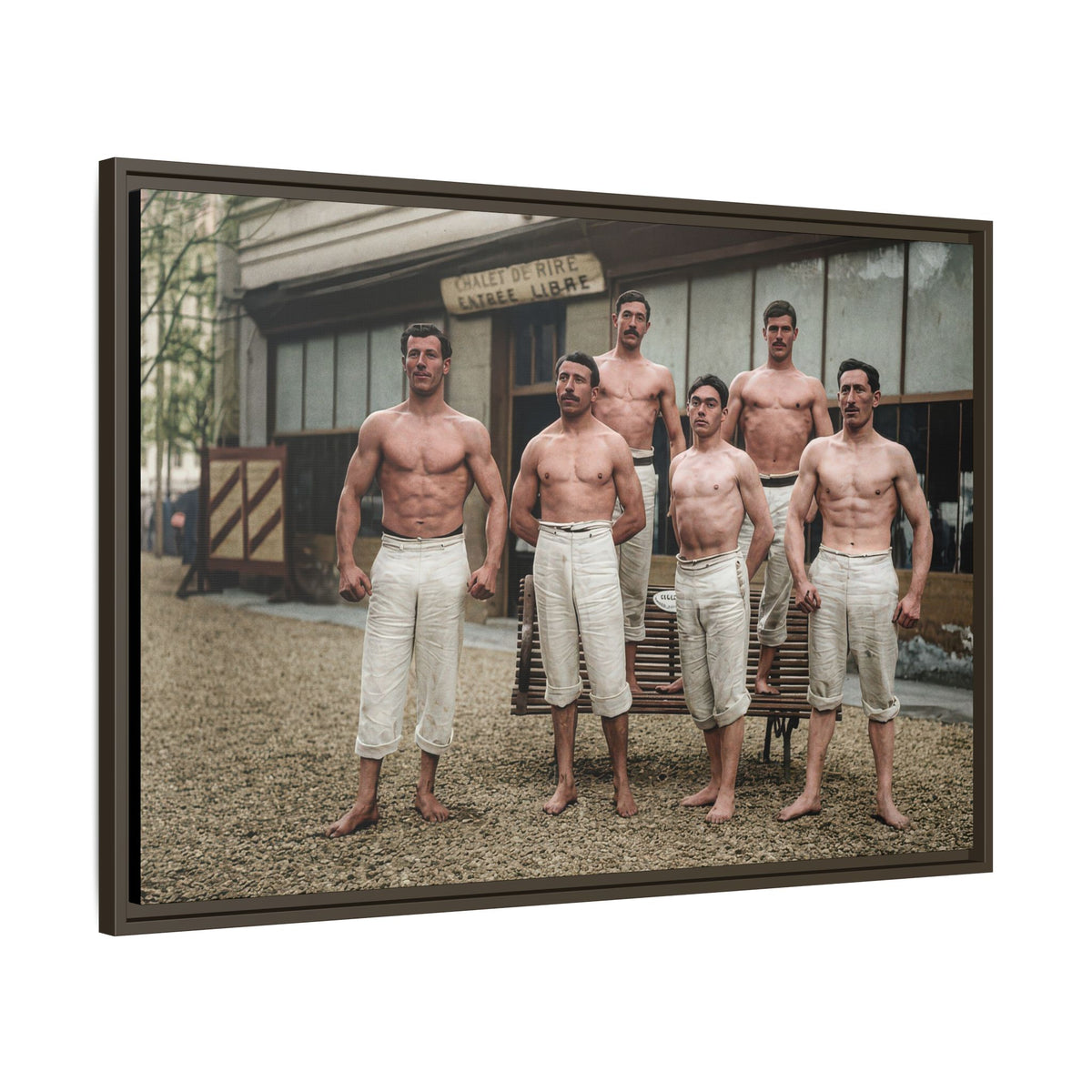 athlétisme 044 | Framed Vintage Photo - Matte Canvas