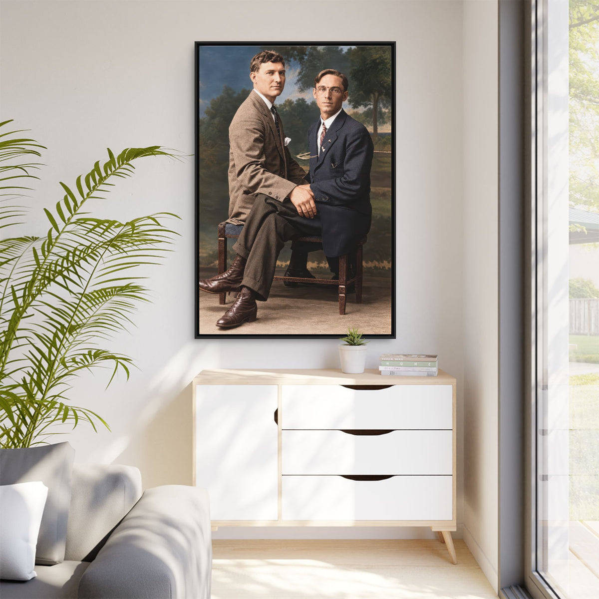 paire 165 | Framed Vintage Photo - Matte Canvas